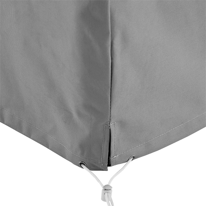 Crosley Furniture Patio Polyester Fabric Chaise Lounge Cover in Gray