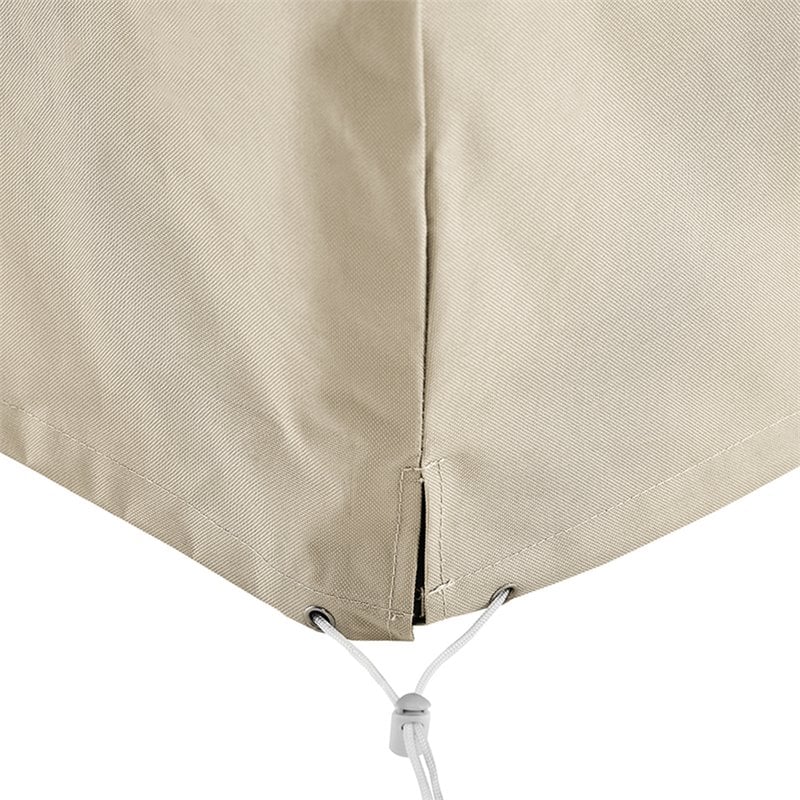 Crosley Furniture Patio Polyester Fabric Chaise Lounge Cover in Tan