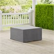Crosley Furniture Patio Fabric Square Coffee Table Cover in Gray