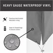 Crosley Furniture Patio Fabric Square Coffee Table Cover in Gray
