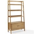 Crosley Furniture Landon 3Pc Wood Etagere Bookcase Set in Acorn Brown