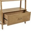 Crosley Furniture Landon 3Pc Wood Etagere Bookcase Set in Acorn Brown