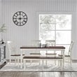 Crosley Furniture Shelby 6 Piece Wood Butterfly Leaf Dining Set in Antique White