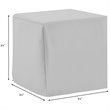 Crosley Furniture 5 Piece Patio Vinyl Sofa Cover Set in Gray