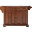 Crosley Furniture Alexandria Wood Granite Top Kitchen Island in Cherry