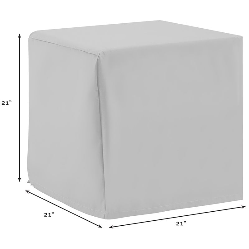 Crosley Furniture 5 Piece Patio Vinyl Loveseat Cover Set in Tan