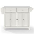 Crosley Furniture Cambridge Wood Granite Top Kitchen Island in White