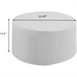 Crosley Furniture Catalina 4Pc Vinyl Curved Sectional Sofa Cover Set in Gray