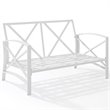 Crosley Kaplan Patio Loveseat in Navy and White