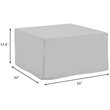 Crosley Furniture 4 Piece Outdoor Vinyl Sofa Cover Set in Tan