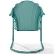 Crosley Furniture Tulip Metal Patio Chair in Blue (Set of 2)