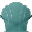 Crosley Furniture Tulip Metal Patio Chair in Blue (Set of 2)