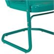 Crosley Furniture Ridgeland Metal Patio Chair in Turquoise (Set of 2)