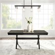Crosley Furniture Hayden Wood Butterfly Leaf Trestle Dining Table in Slate
