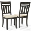 Crosley Furniture Hayden Wood 4 Piece Butterfly Leaf Trestle Dining Set in Slate