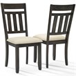 Crosley Furniture Hayden Wood 5 Piece Butterfly Leaf Trestle Dining Set in Slate