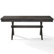 Crosley Furniture Hayden Wood 6 Piece Butterfly Leaf Trestle Dining Set in Slate