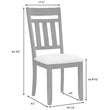 Crosley Furniture Hayden Wood 6 Piece Butterfly Leaf Trestle Dining Set in Slate
