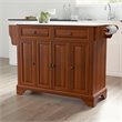 Crosley Furniture Lafayette Wood Granite Top Kitchen Island in Cherry