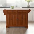 Crosley Furniture Lafayette Wood Granite Top Kitchen Island in Cherry