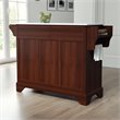 Crosley Furniture Lafayette Wood Granite Top Kitchen Island in Mahogany