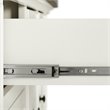 Crosley Furniture Julia Stainless Steel Metal Top Kitchen Island in White