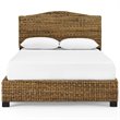 Crosley Furniture Serena Wood Queen Banana Leaf Panel Bed in Natural