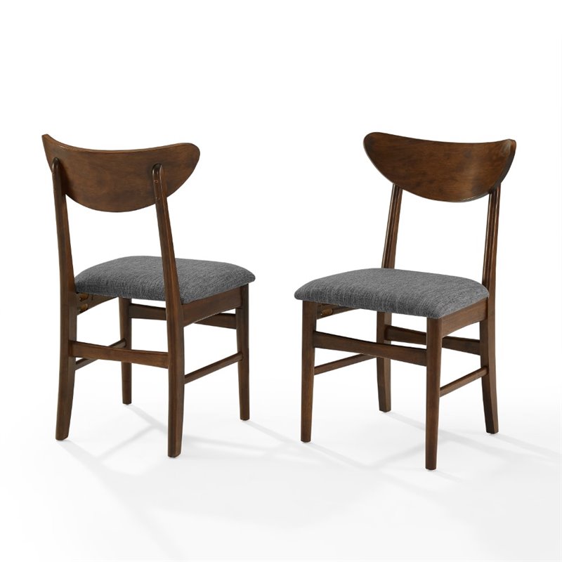 Crosley Furniture Landon Wood Dining Chairs in Mahogany (Set of 2)