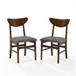 Crosley Furniture Landon Wood Dining Chairs in Mahogany (Set of 2)