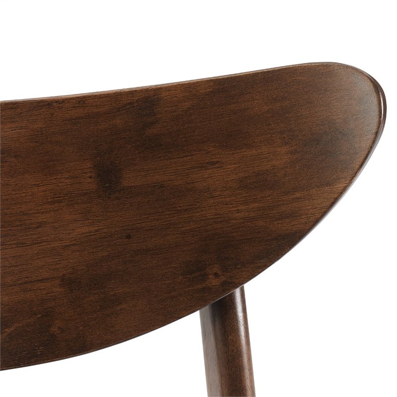Crosley Furniture Landon Wood Dining Chairs in Mahogany (Set of 2)