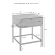 Crosley Jacobsen 1 Drawer End Table in Brown Ash
