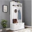 Crosley Furniture Ellison MDF Wood/Birch Veneer Hall Tree in White