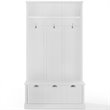 Crosley Furniture Ellison MDF Wood/Birch Veneer Hall Tree in White