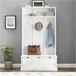 Crosley Furniture Ellison MDF Wood/Birch Veneer Hall Tree in White