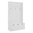 Crosley Furniture Ellison MDF Wood/Birch Veneer Hall Tree in White