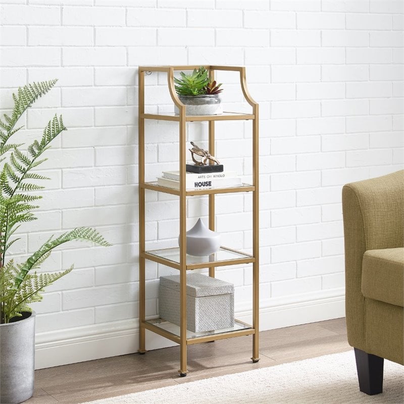 Crosley furniture aimee clearance narrow etagere bookcase