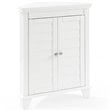 Crosley Furniture Lydia Wood 2 Door Corner Storage Cabinet in White