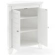 Crosley Furniture Lydia Wood 2 Door Corner Storage Cabinet in White