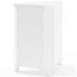 Crosley Furniture Lydia Wood 2 Door Corner Storage Cabinet in White