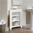 Crosley Furniture Lydia Wood 2 Door Corner Storage Cabinet in White