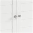 Crosley Furniture Lydia Wood 2 Door Corner Storage Cabinet in White
