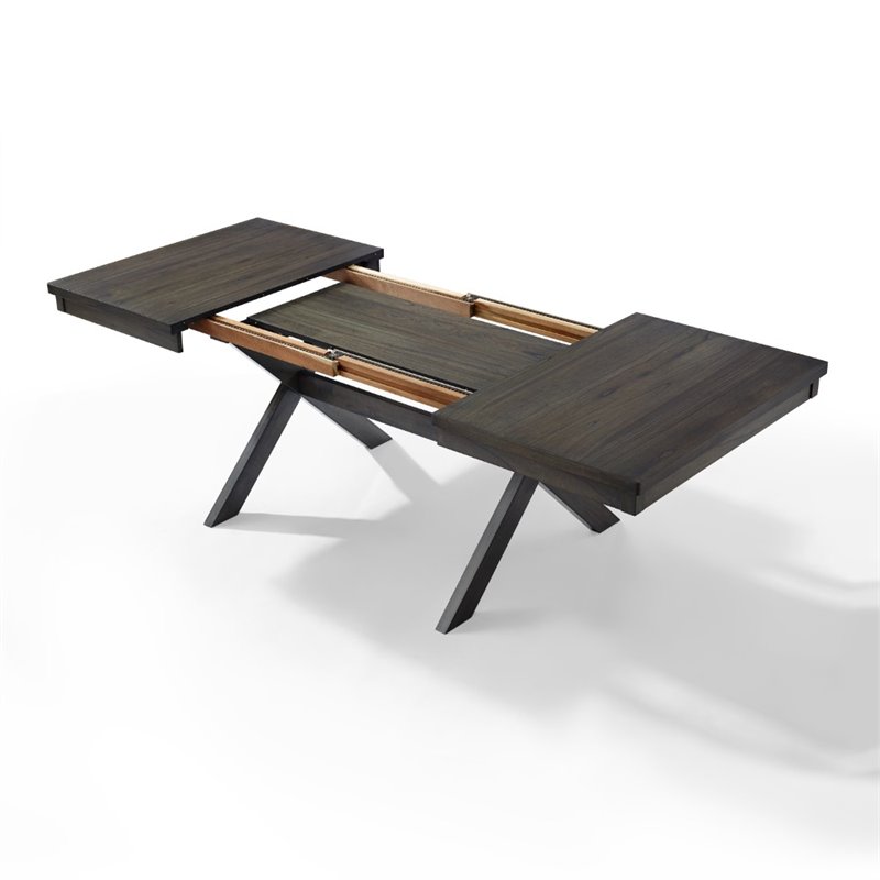 Crosley Furniture Hayden 9 Piece Wood Dining Set in Slate/Cream