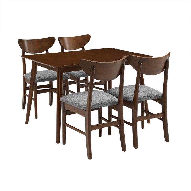 Crosley Landon 5 Piece Dining Set in Mahogany | Cymax Business