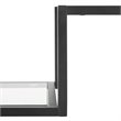 Crosley Furniture Sloane Metal Etagere in Matte Black (Set of 2)