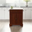 Crosley Furniture Lafayette Wood Granite Top Portable Kitchen Island in Mahogany