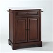 Crosley Furniture Lafayette Wood Granite Top Portable Kitchen Island in Mahogany