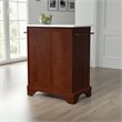 Crosley Furniture Lafayette Wood Granite Top Portable Kitchen Island in Mahogany