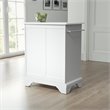 Crosley Furniture Lafayette Wood Granite Top Portable Kitchen Island in White
