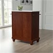 Crosley Furniture Cambridge Wood Granite Top Portable Kitchen Island in Mahogany
