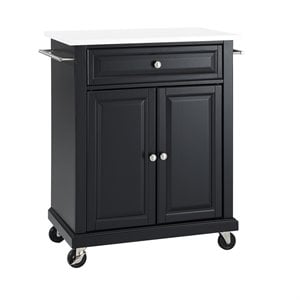 crosley compact kitchen granite top kitchen cart
